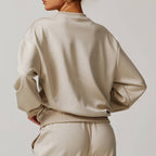 Womens Casual Fitness 42% rayon cotton 50% polyester 8% spandex Sweatshirt Z-8952 print logo 2