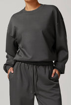 Womens Casual Fitness 42% rayon cotton 50% polyester 8% spandex Sweatshirt Z-8952 print logo 22