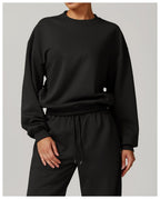 Womens Casual Fitness 42% rayon cotton 50% polyester 8% spandex Sweatshirt Z-8952 print logo 46