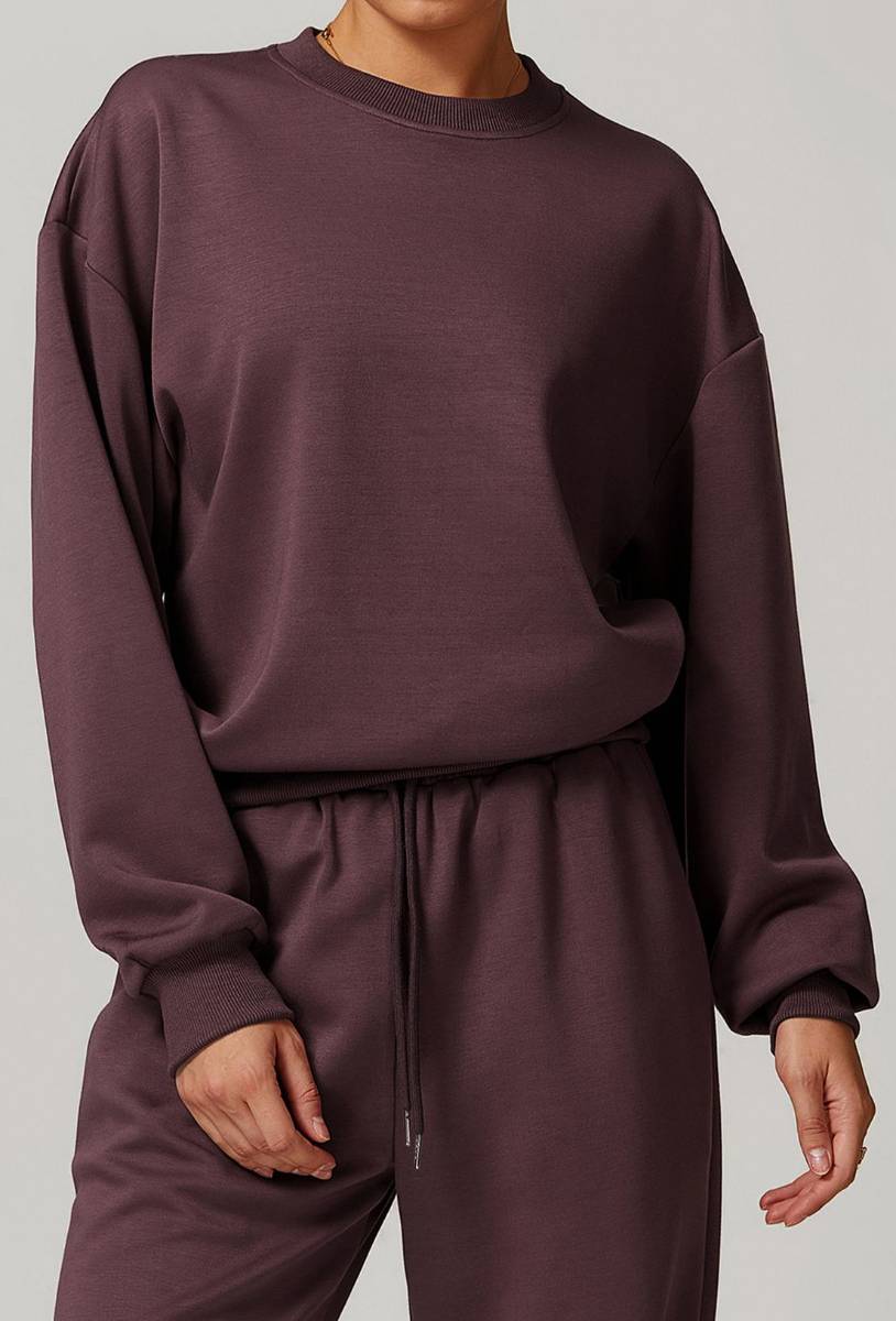Womens Casual Fitness 42% rayon cotton 50% polyester 8% spandex Sweatshirt Z-8952 print logo 39