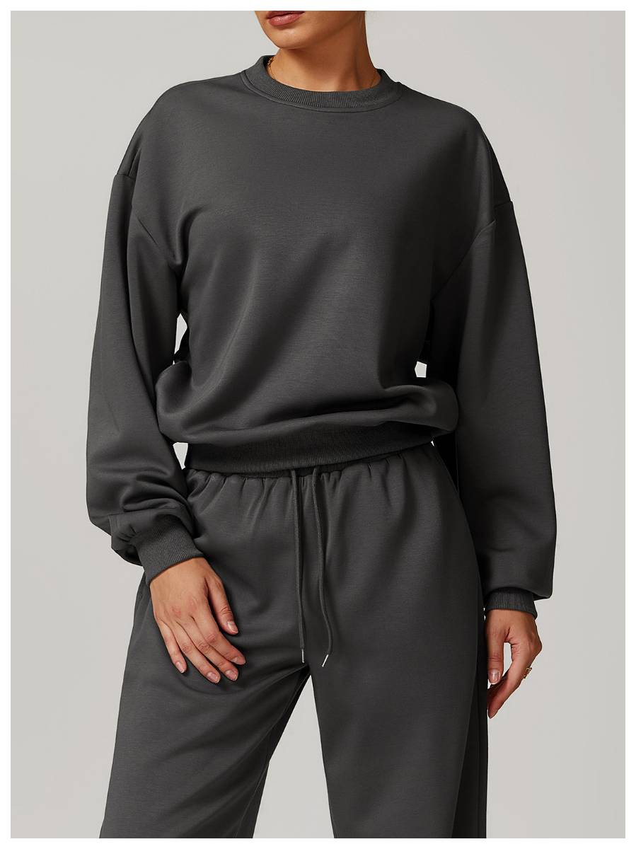 Womens Casual Fitness 42% rayon cotton 50% polyester 8% spandex Sweatshirt Z-8952 print logo 23