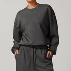 Womens Casual Fitness 42% rayon cotton 50% polyester 8% spandex Sweatshirt Z-8952 print logo 12