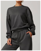Womens Casual Fitness 42% rayon cotton 50% polyester 8% spandex Sweatshirt Z-8952 print logo 24