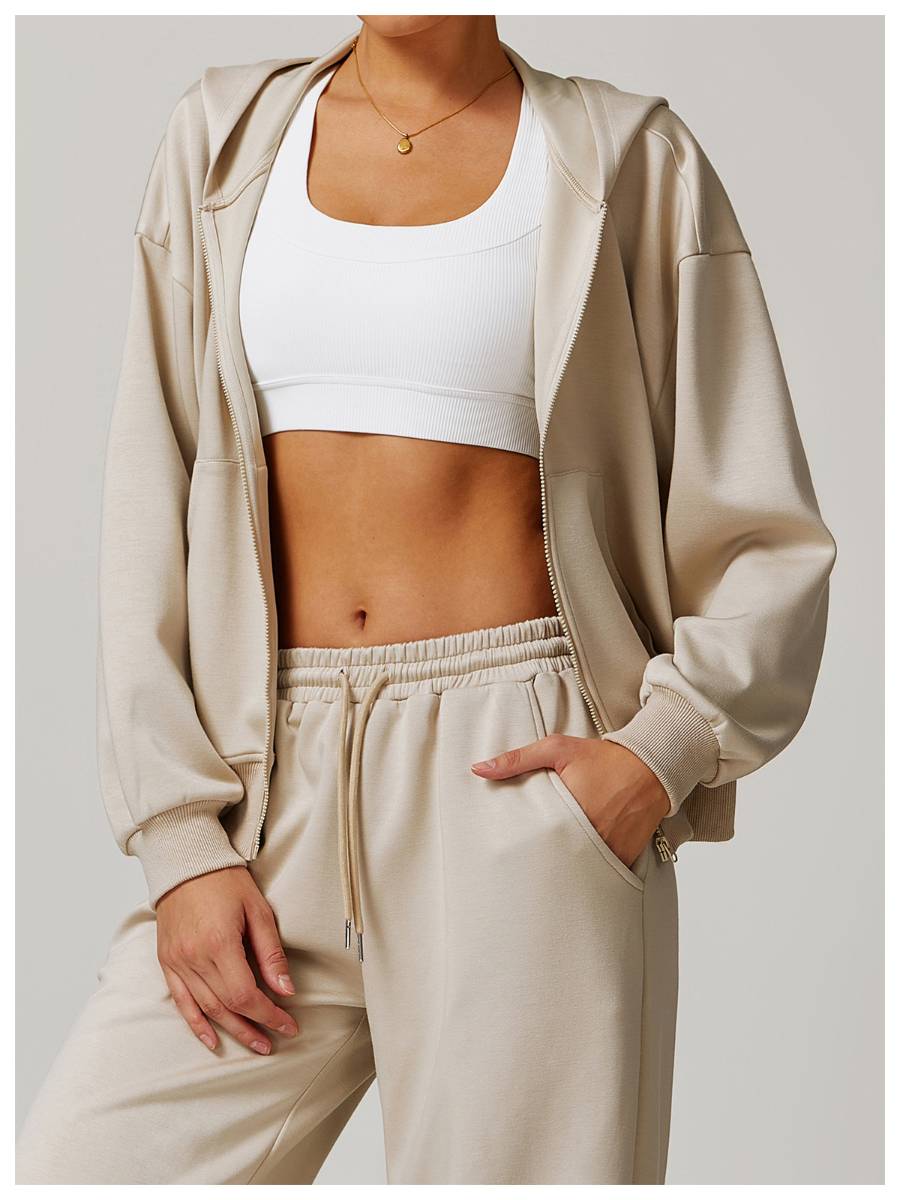 Womens Casual Sports 42% rayon cotton 50% polyester 8% spandex Zip Hoodie Z-8952 print logo 29