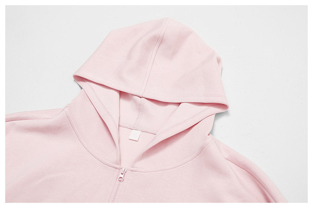 Womens Casual Sports 42% rayon cotton 50% polyester 8% spandex Zip Hoodie Z-8952 print logo 52