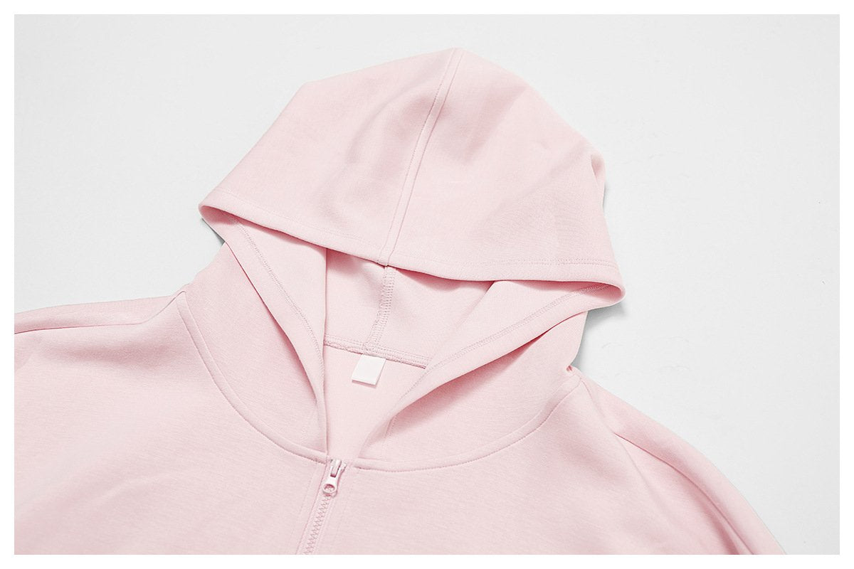 Womens Casual Sports 42% rayon cotton 50% polyester 8% spandex Zip Hoodie Z-8952 print logo 52