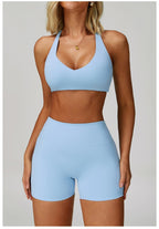 Womens Activewear 78%Nylon 22%Spandex 4 Piece Yoga Set Z-9300 - bra print logo 27