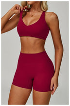 Womens Activewear 78%Nylon 22%Spandex 4 Piece Yoga Set Z-9300 Set print logo 55