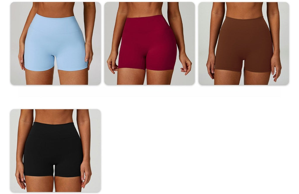 Womens Activewear 78%Nylon 22%Spandex 4 Piece Yoga Set Z-9300 - shorts print logo 39