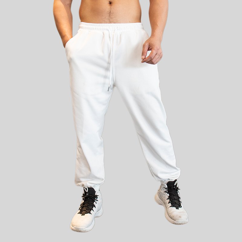 Mens Workout Training 85% cotton 15% polyester Jogger Pants ZJ-10110 print logo 1