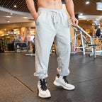 Mens Workout Training 85% cotton 15% polyester Jogger Pants ZJ-10110 print logo 11