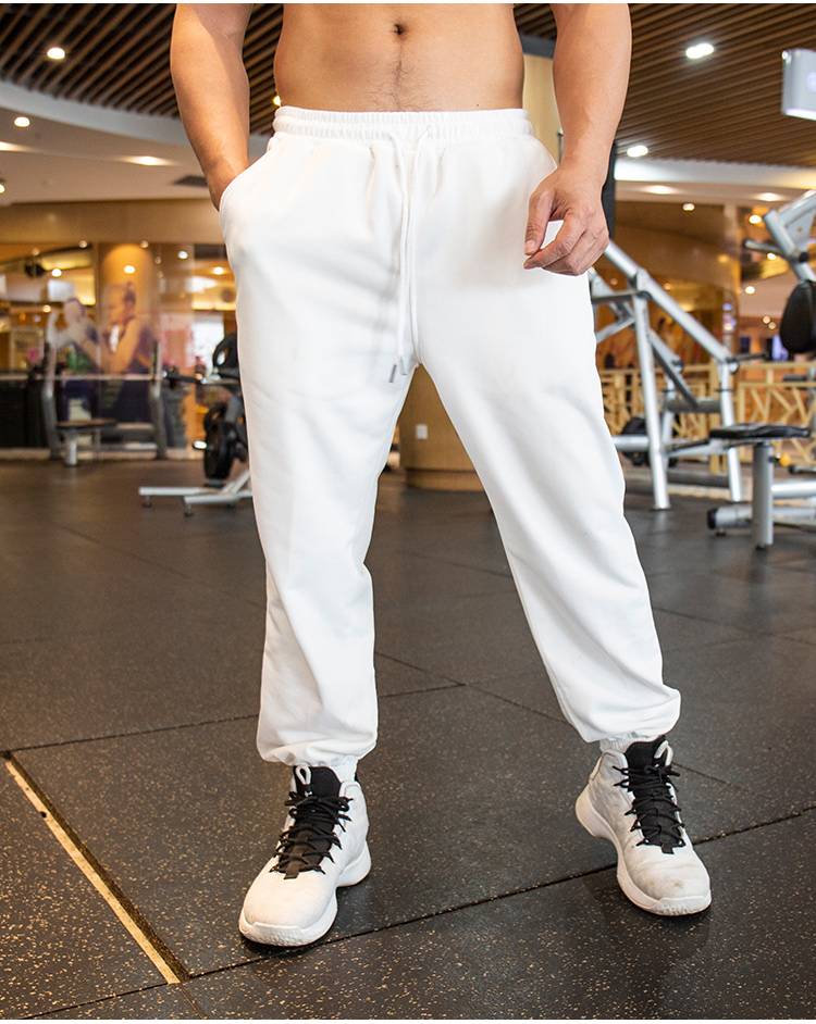 Mens Workout Training 85% cotton 15% polyester Jogger Pants ZJ-10110 print logo 23