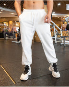 Mens Workout Training 85% cotton 15% polyester Jogger Pants ZJ-10110 print logo 23