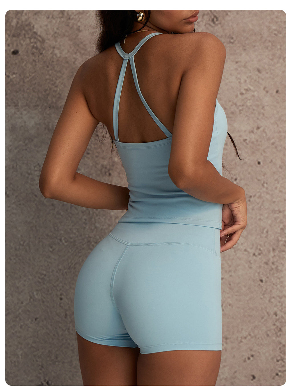 Women's Gym Set Workout 2 Piece Outfit Matching Activewear ZJ-8520-8519