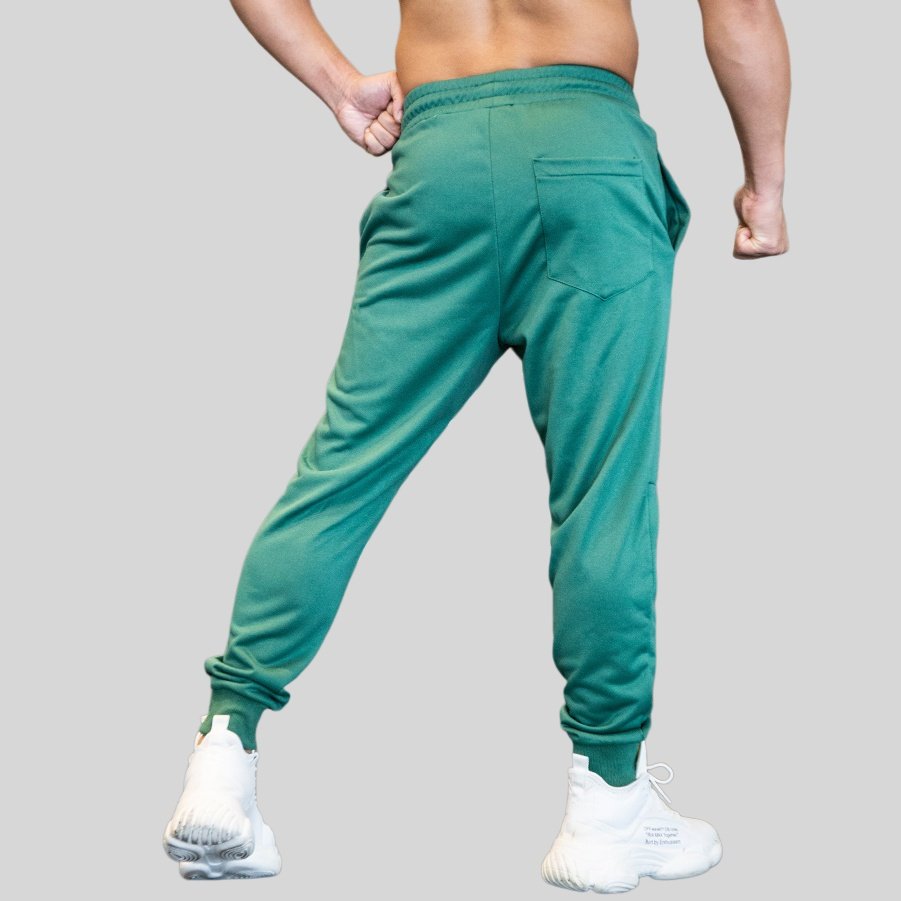 Mens Gym Activewear 100% polyester Jogger Pants ZJ-8718 print logo 2