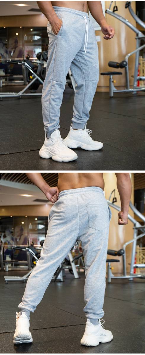 Mens Gym Activewear 100% polyester Jogger Pants ZJ-8718 print logo 11