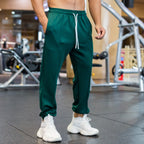 Mens Gym Fitness 90%polyester 10%spandex Jogger Pants ZJ-8719 print logo 5