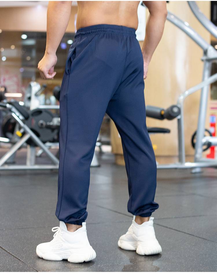 Mens Gym Fitness 90%polyester 10%spandex Jogger Pants ZJ-8719 print logo 17