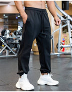 Mens Gym Fitness 90%polyester 10%spandex Jogger Pants ZJ-8719 print logo 13