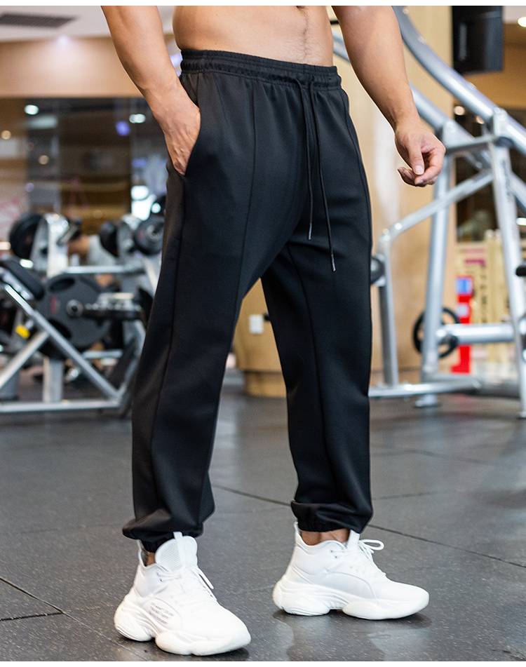 Mens Gym Fitness 90%polyester 10%spandex Jogger Pants ZJ-8719 print logo 13