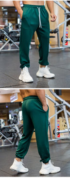 Mens Gym Fitness 90%polyester 10%spandex Jogger Pants ZJ-8719 print logo 18