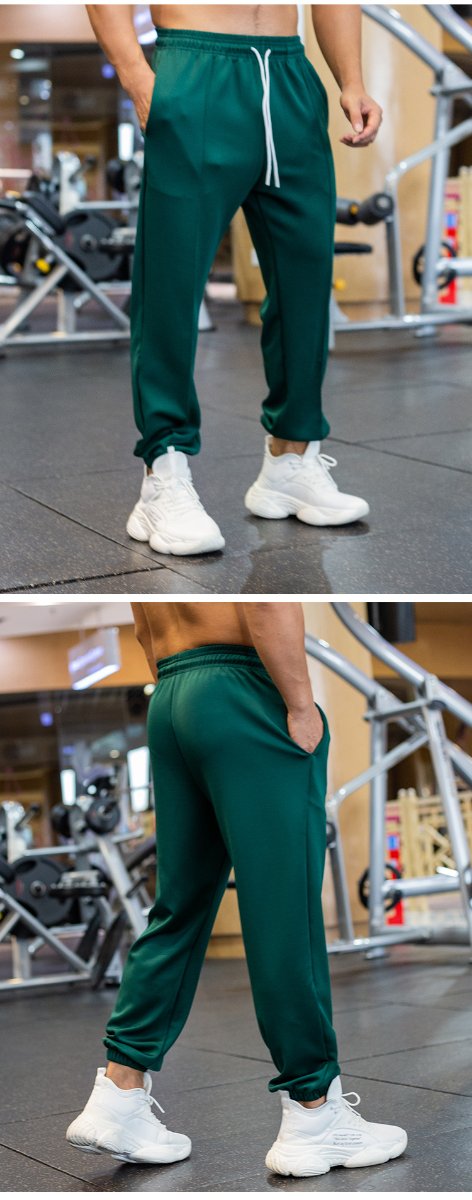 Mens Gym Fitness 90%polyester 10%spandex Jogger Pants ZJ-8719 print logo 18