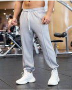 Mens Gym Fitness 90%polyester 10%spandex Jogger Pants ZJ-8719 print logo 15