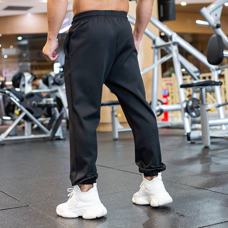 Mens Gym Fitness 90%polyester 10%spandex Jogger Pants ZJ-8719 print logo 8