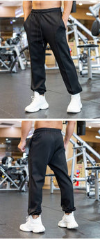 Mens Gym Fitness 90%polyester 10%spandex Jogger Pants ZJ-8719 print logo 12