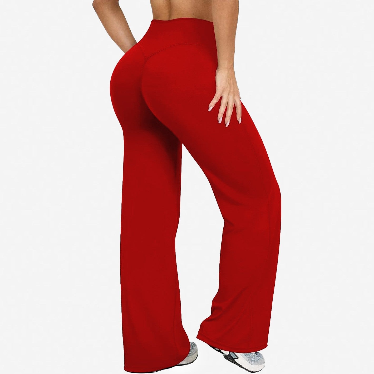 Womens Casual 75%nylon 25%spandex flares pants ZT006