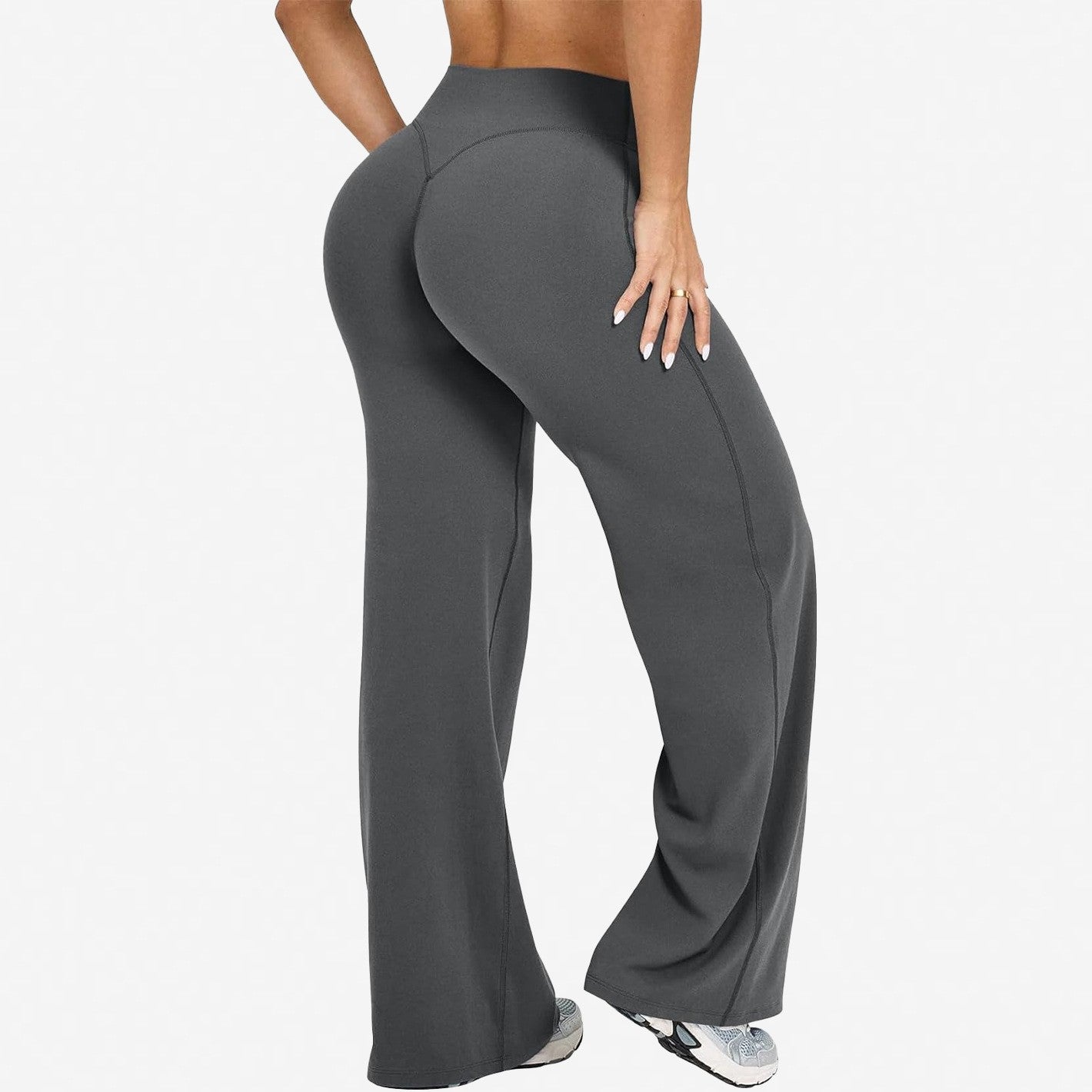 Womens Casual 75%nylon 25%spandex flares pants ZT006