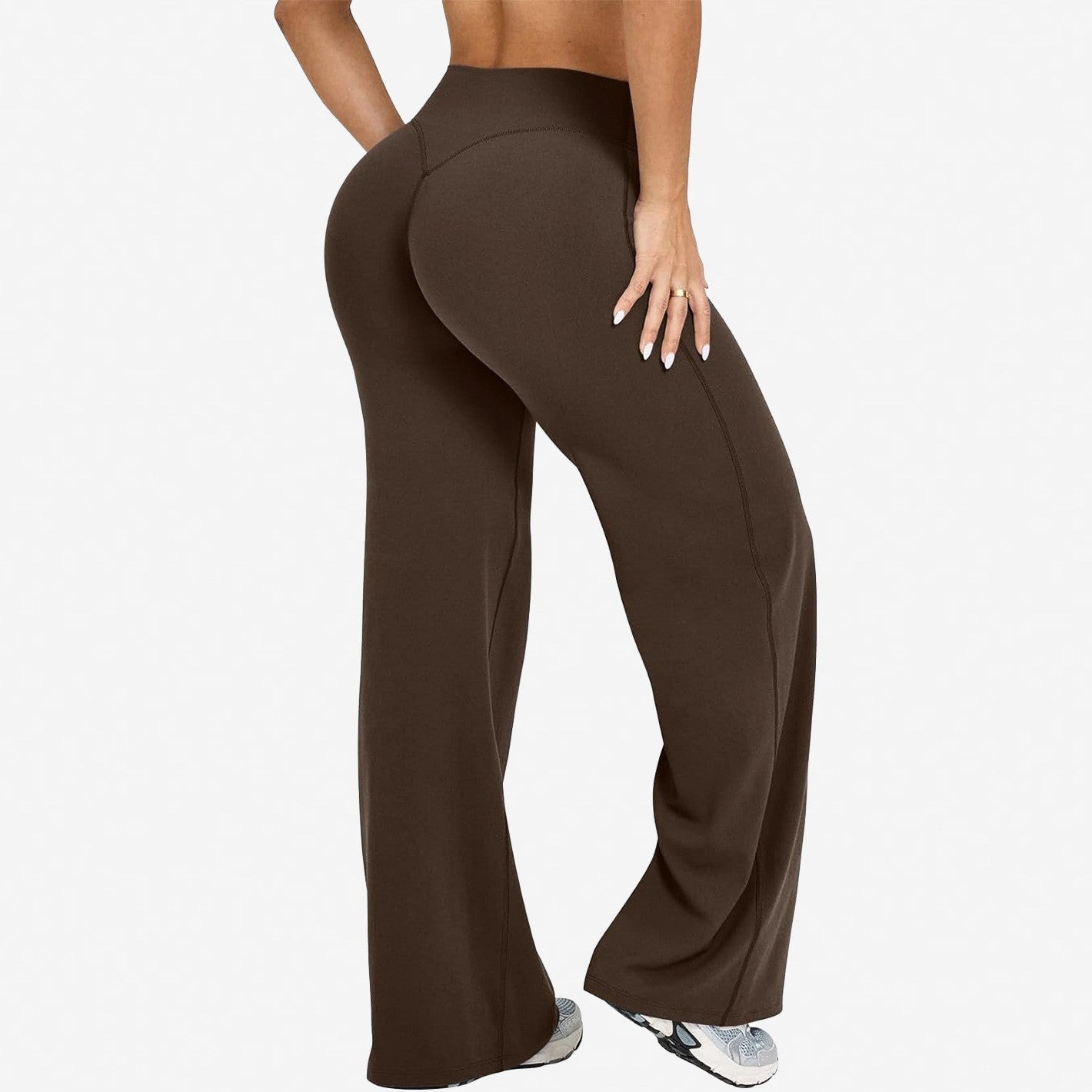 Womens Casual 75%nylon 25%spandex flares pants ZT006