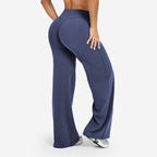 Womens Casual 75%nylon 25%spandex flares pants ZT006