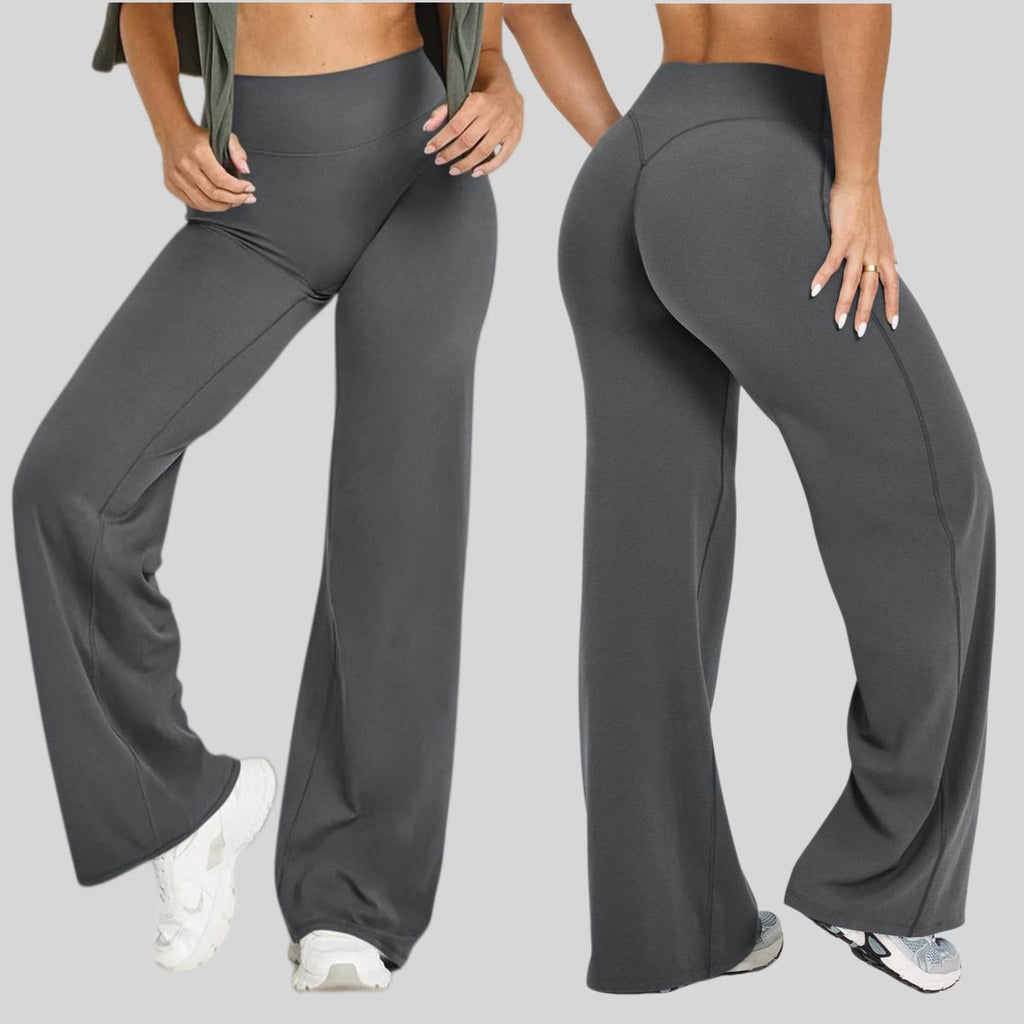 Womens Casual 75%nylon 25%spandex flares pants ZT006 - Honfitwear