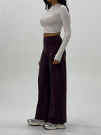 Womens Casual 75%nylon 25%spandex flares pants ZT006 - Honfitwear
