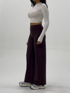 Womens Casual 75%nylon 25%spandex flares pants ZT006