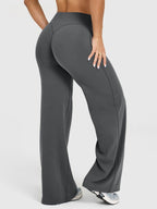 Womens Casual 75%nylon 25%spandex flares pants ZT006