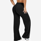 Womens Casual 75%nylon 25%spandex flares pants ZT006