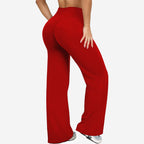 Womens Casual 75%nylon 25%spandex flares pants ZT006