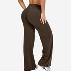 Womens Casual 75%nylon 25%spandex flares pants ZT006