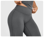 Womens Casual 75%nylon 25%spandex flares pants ZT006