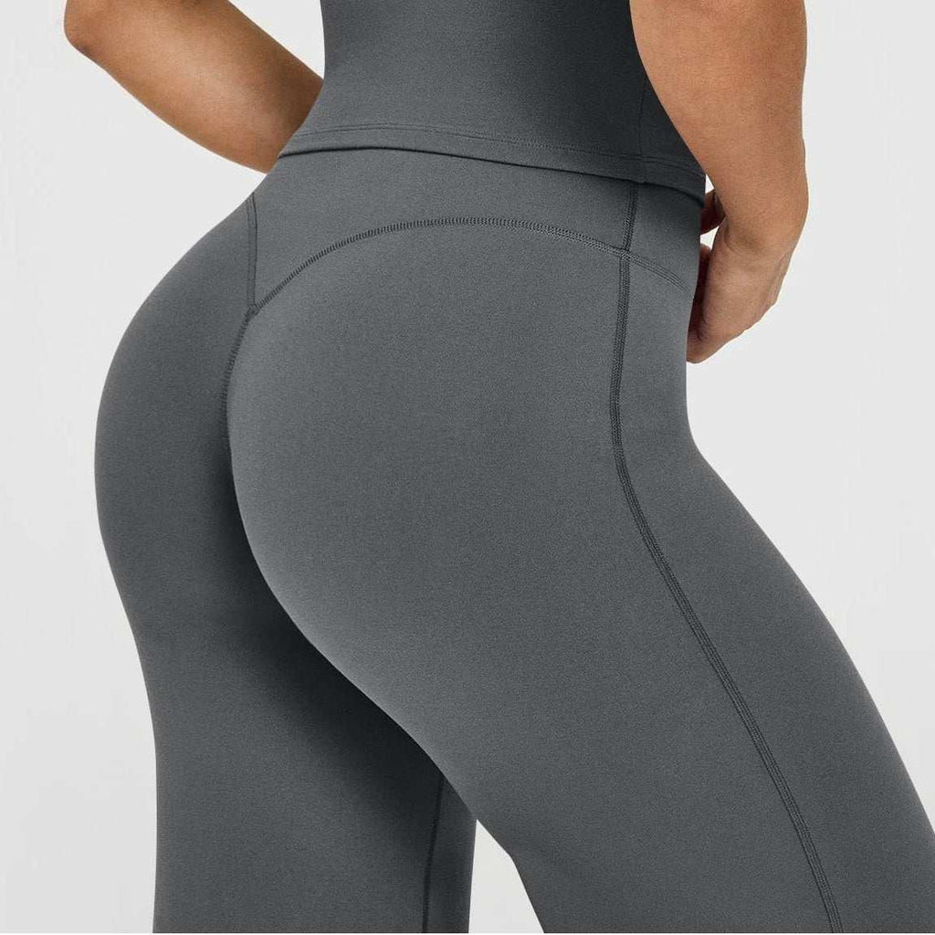 Womens Casual 75%nylon 25%spandex flares pants ZT006 - Honfitwear