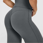 Womens Casual 75%nylon 25%spandex flares pants ZT006 - Honfitwear