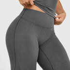 Womens Casual 75%nylon 25%spandex flares pants ZT006