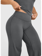 Womens Casual 75%nylon 25%spandex flares pants ZT006