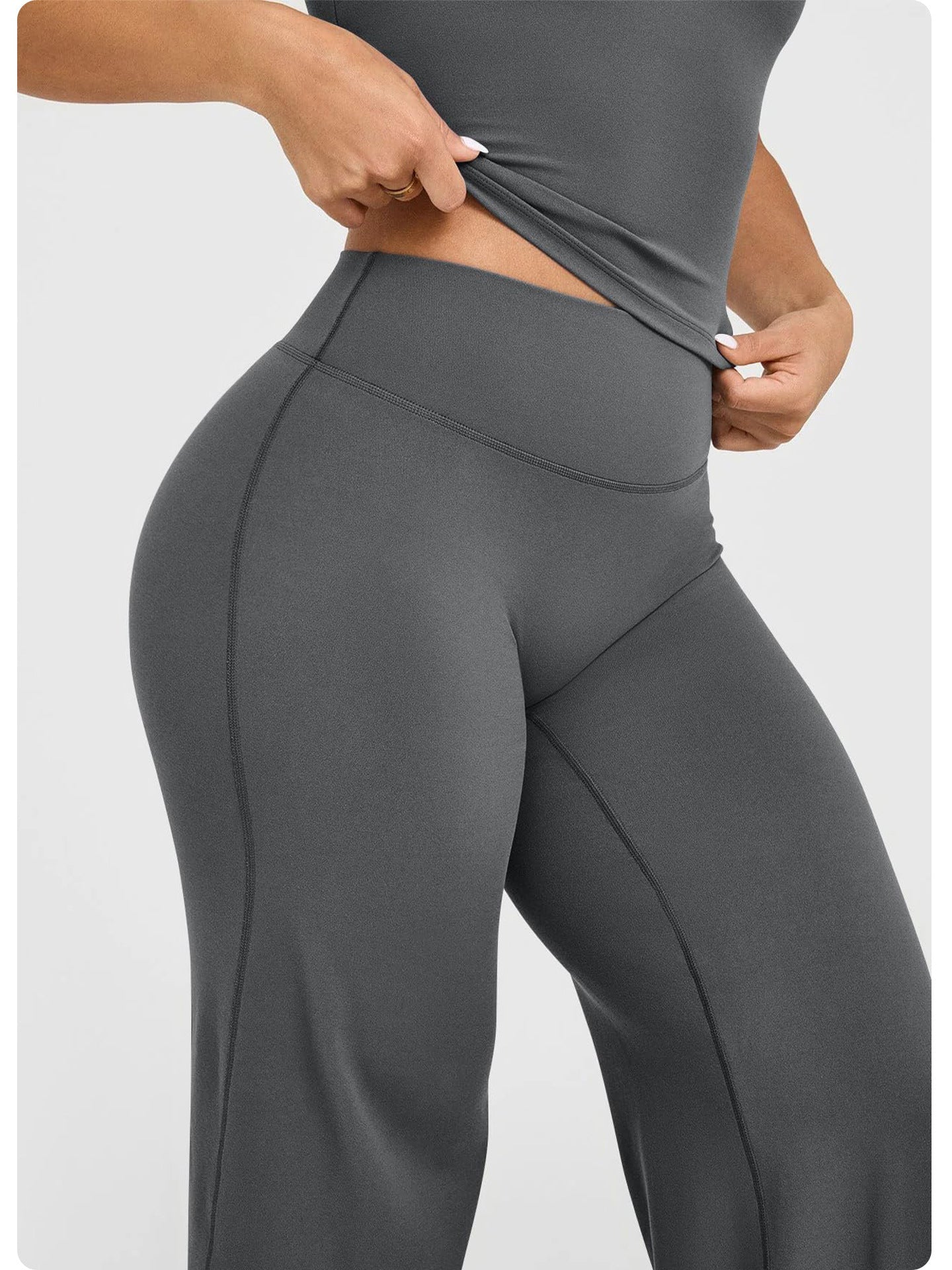 Womens Casual 75%nylon 25%spandex flares pants ZT006