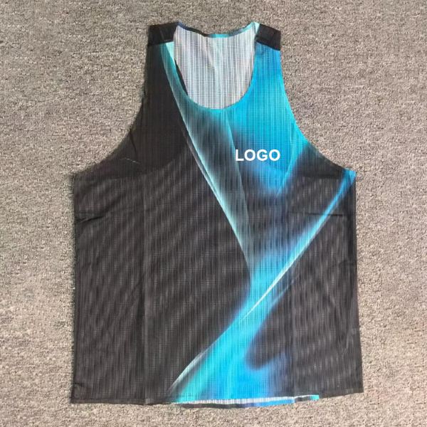 Custom seamless perforated mesh running vest