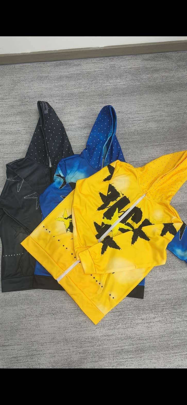 custom acid wash streetwear hoodie