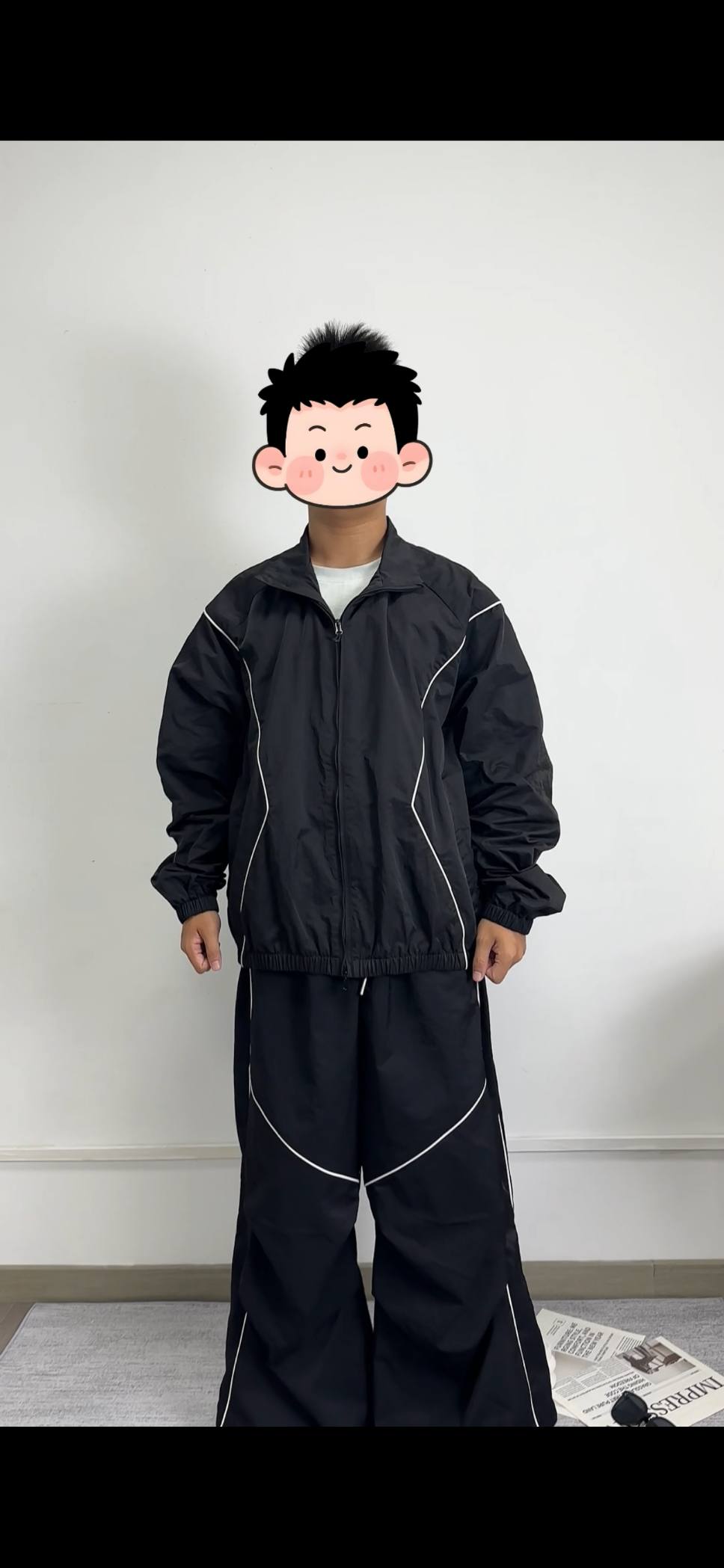 Full Zip-Up Hoodie Set