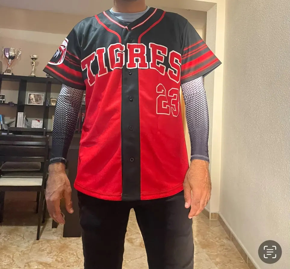 baseball jersey | crimson red | custom teamwear